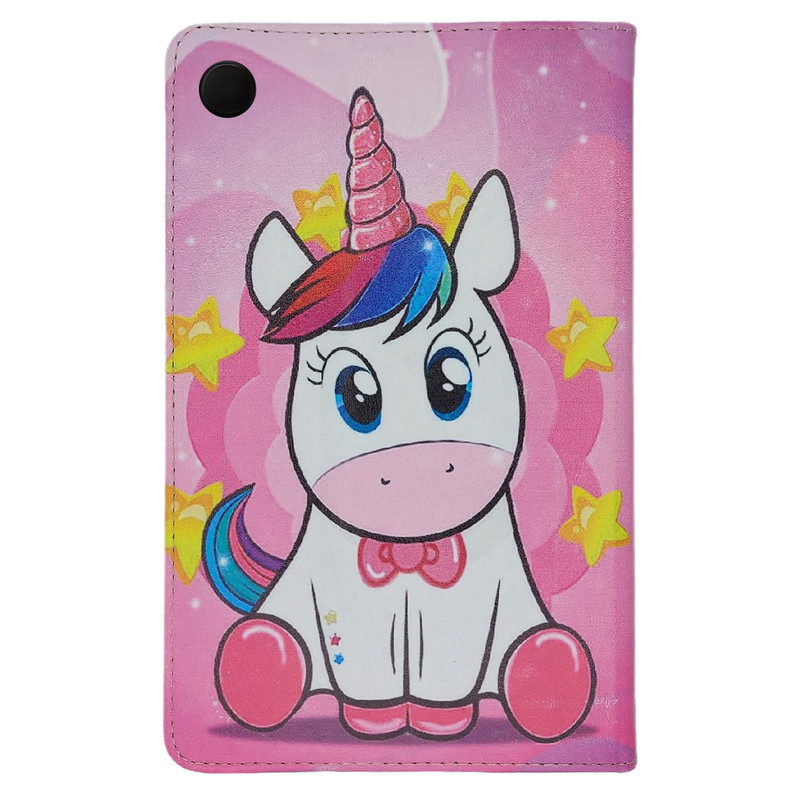 کیف کلاسوری مدل یونی کورن کد G-090 مناسب برای تبلت سامسونگ Galaxy Tab A9 / X115 | دیجی قاب دونی