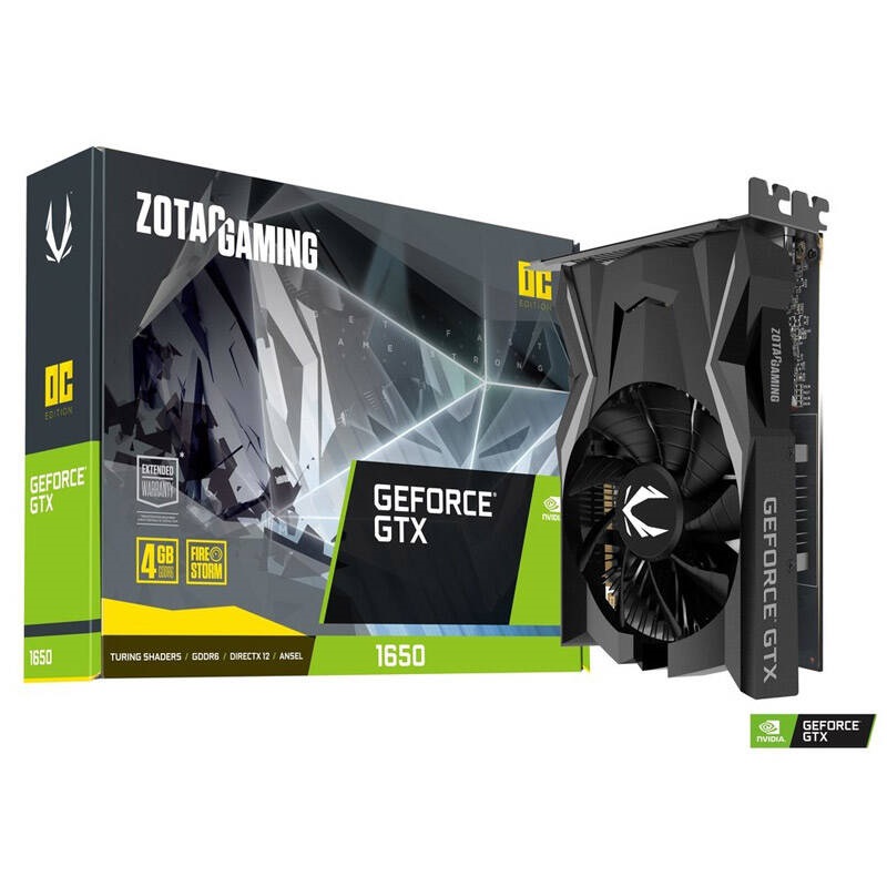 کارت گرافیک ZOTAC GeForce GTX1650 OC 4G GDDR6 128Bit