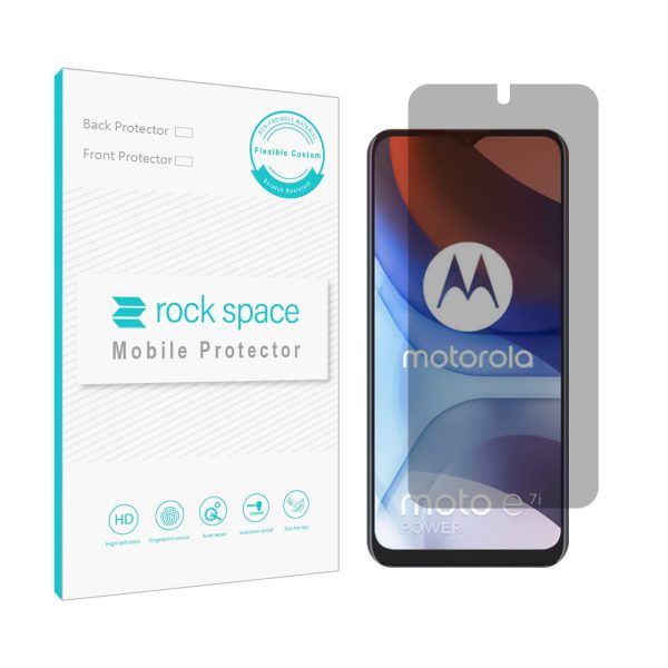 گلس موتورولا Moto E7i Power مدل نانو هیدروژل پرایوسی برند راک اسپیس کد S