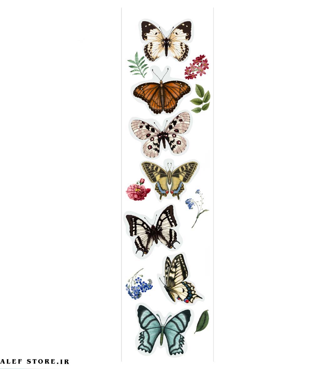 استیکر شفاف – طرح پروانه