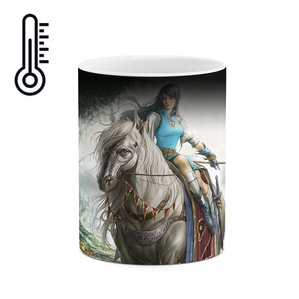 ماگ حرارتی طرح دختر مدل mgph01539