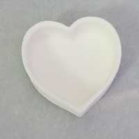 پیاله سرامیکی طرح قلب 9 سانتی سرامیک خام مناسب کار هنری