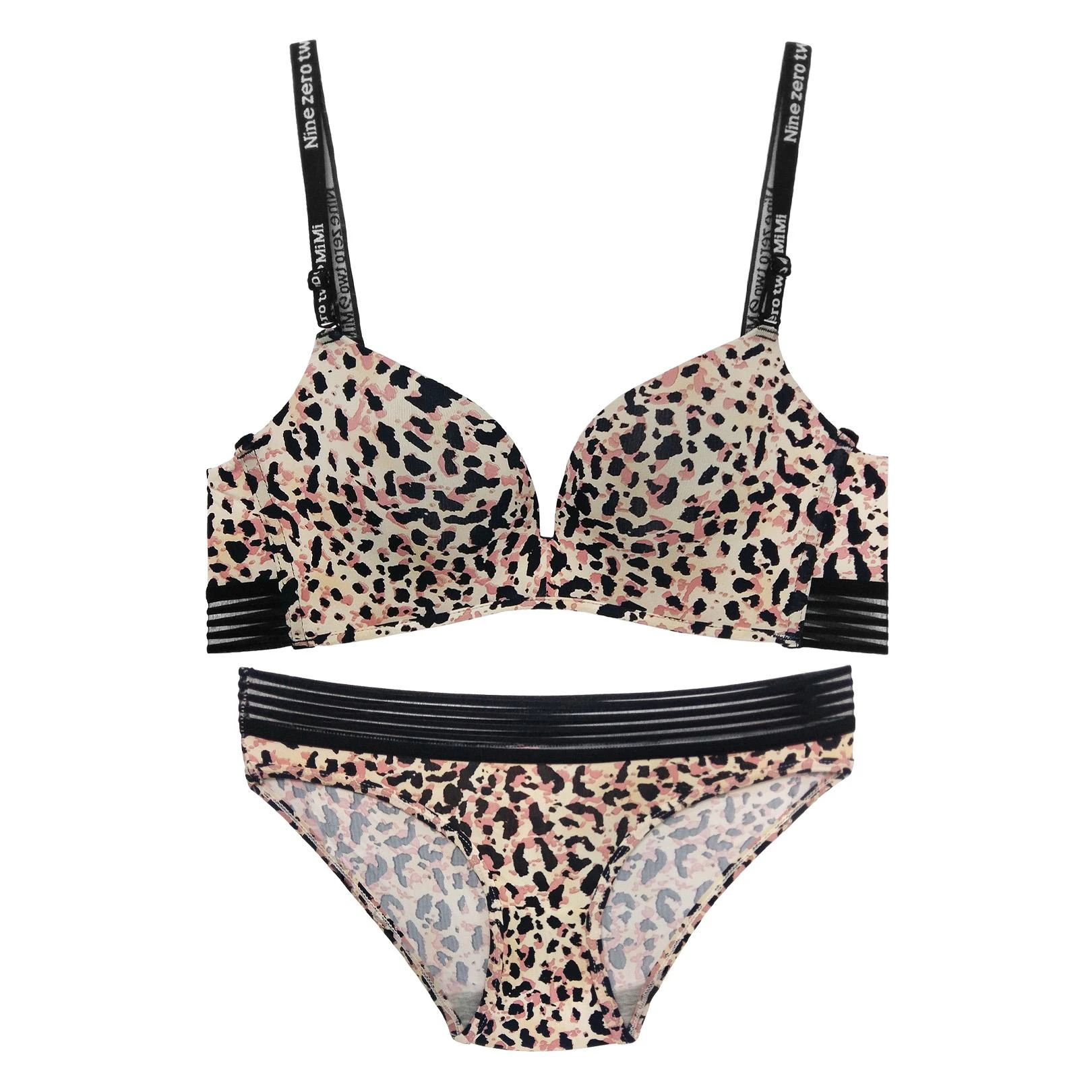 ست شورت و سوتین زنانه طرح پلنگی کد MIMI-902