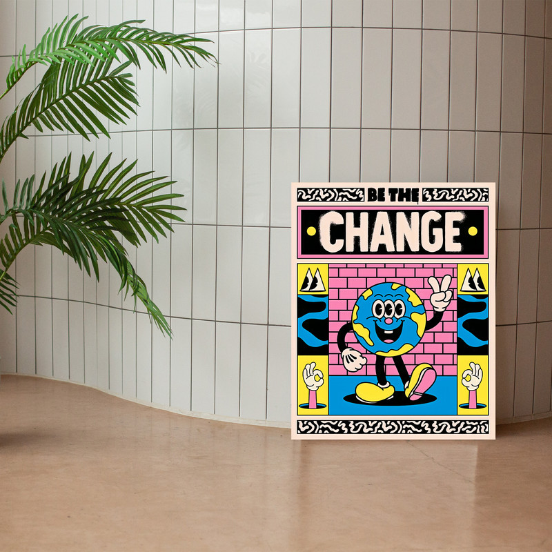 تابلو شاسی طرح متفاوت باش کد 1006 | دنیای قاب