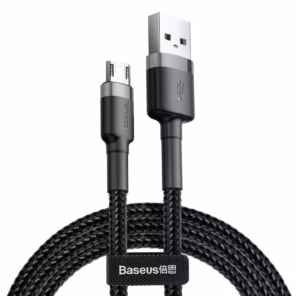 کابل USB به MicroUSB/usb باسئوس مدل CA-H1 طول 3 متر