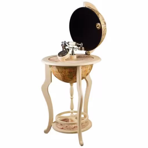تلفن چوبی با میز کره لوتوس کد TG-815 رنگ CR