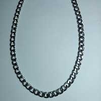 گردنبند کارتیر اسپرت رنگ نقره ای جنس استیل درجه یک 
