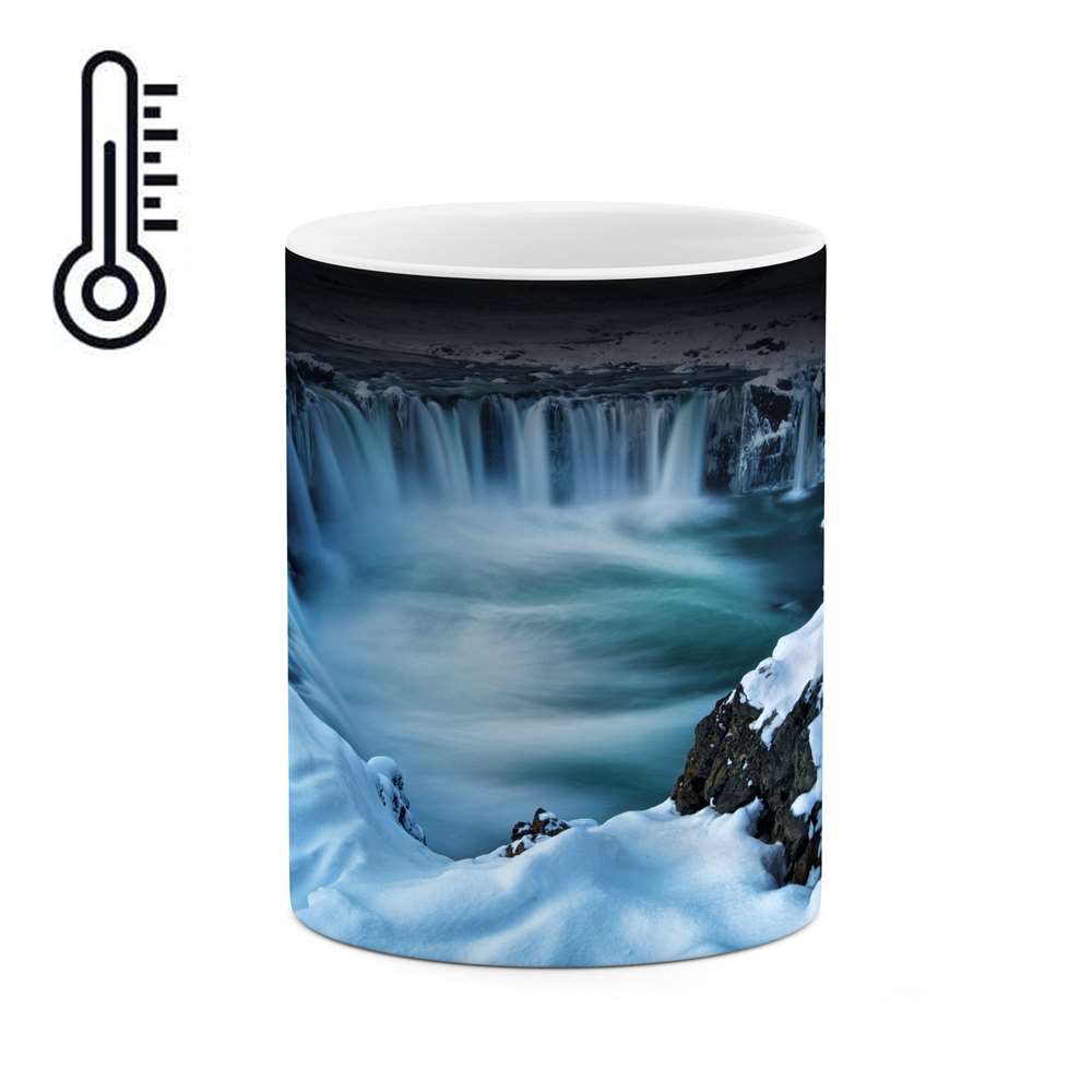 ماگ حرارتی طرح منظره برفی  مدل mgph11250