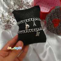 دستبند مگنتی استیل با حروف