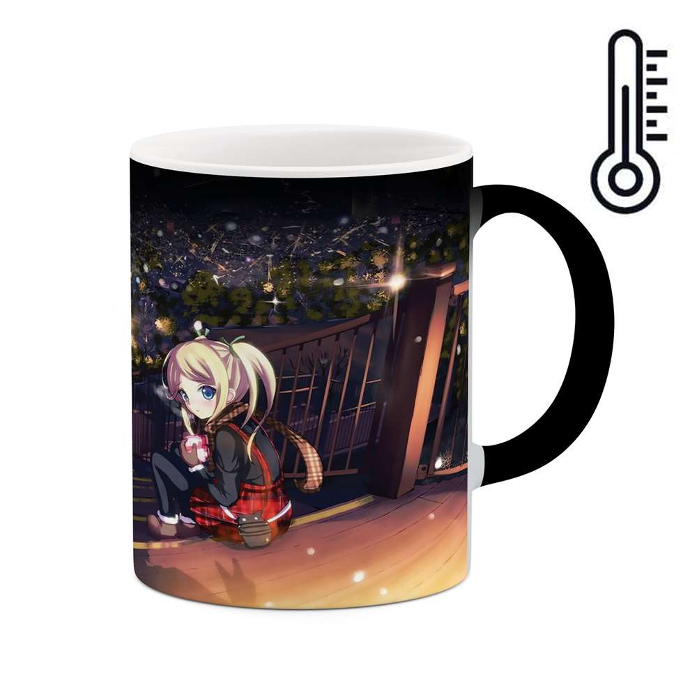 ماگ حرارتی طرح منظره انیمه  مدل mgph10029