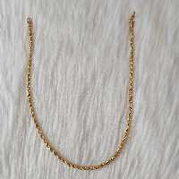 زنجیر مردانه مدل استیل طرح طنابی کد tan111