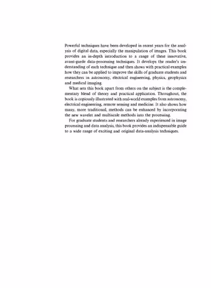 خرید و دانلود نسخه کامل کتاب Image Processing and Data Analysis : The Multiscale Approach