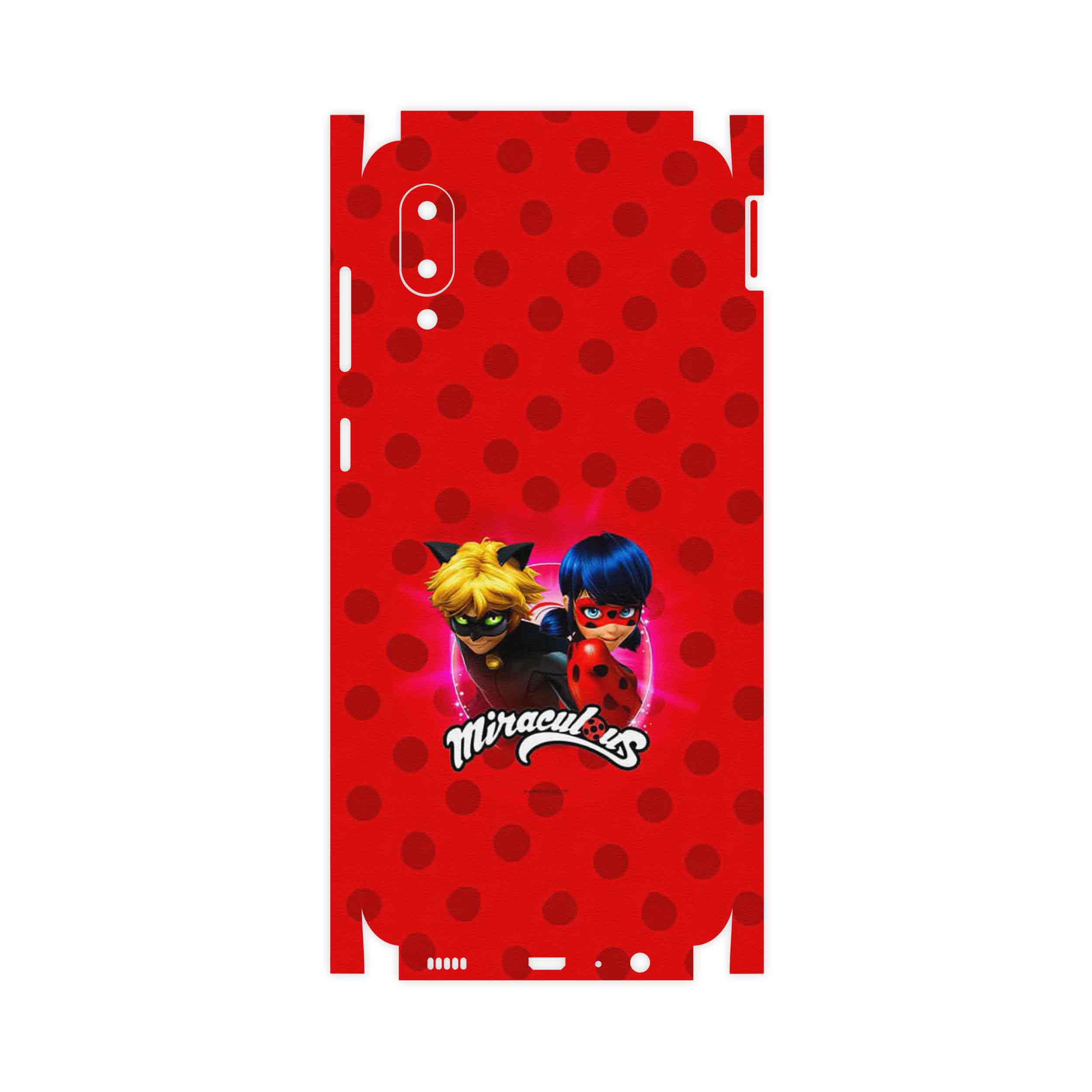 برچسب پوششی ماهوت مدل Ladybug and Cat Noir-FullSkin مناسب برای گوشی موبایل سامسونگ Galaxy M02