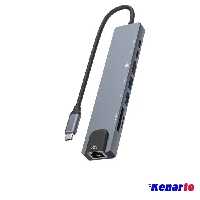 هاب 8 پورت Type-C رویال مدل RHC-2017