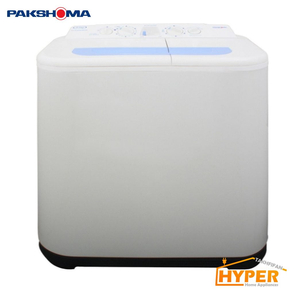 ماشین لباسشویی دوقلو پاکشوما PWB-8554 سفید 8.5 کیلویی
