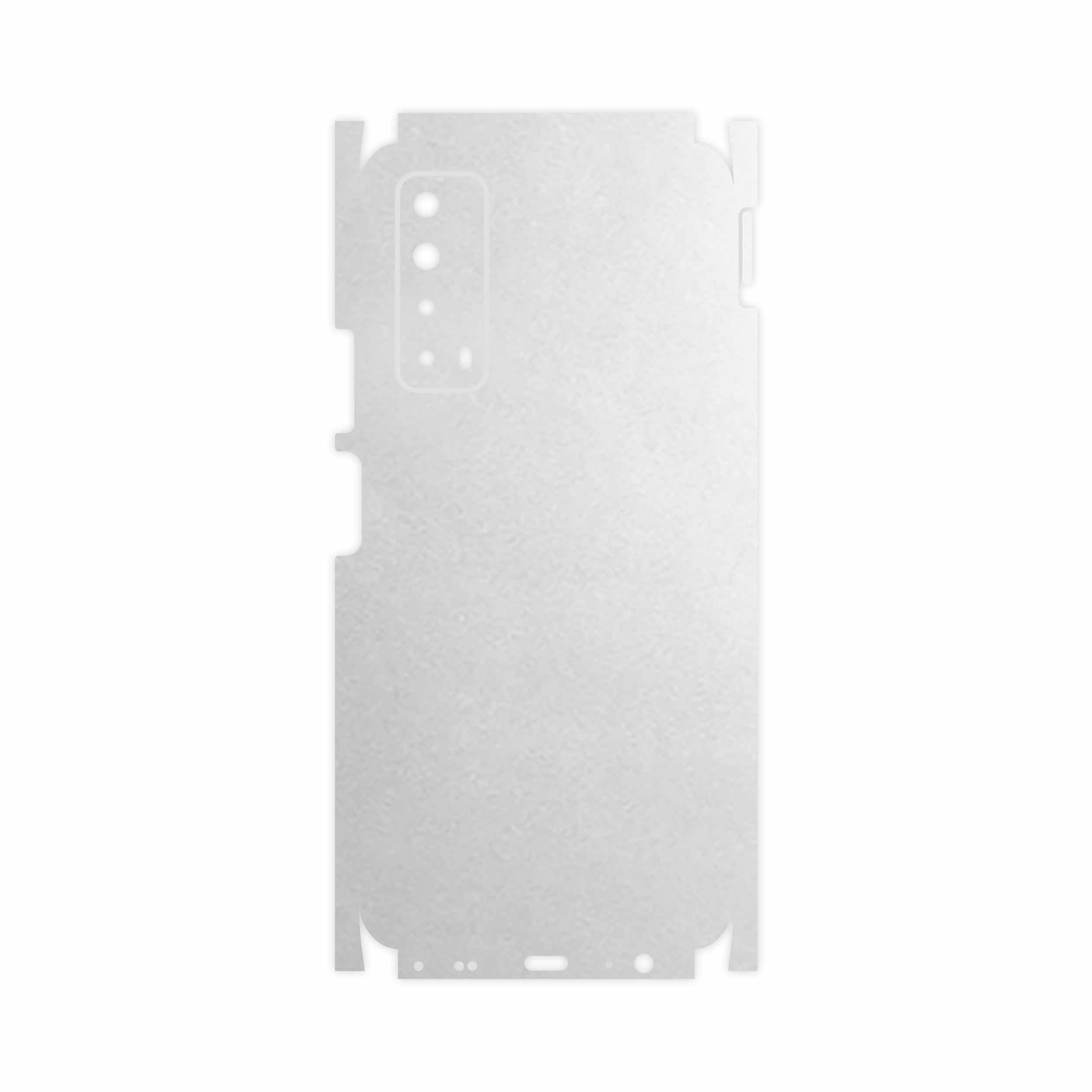 برچسب پوششی ماهوت مدل Metallic-White-FullSkin مناسب برای گوشی موبایل هوآوی Y7a