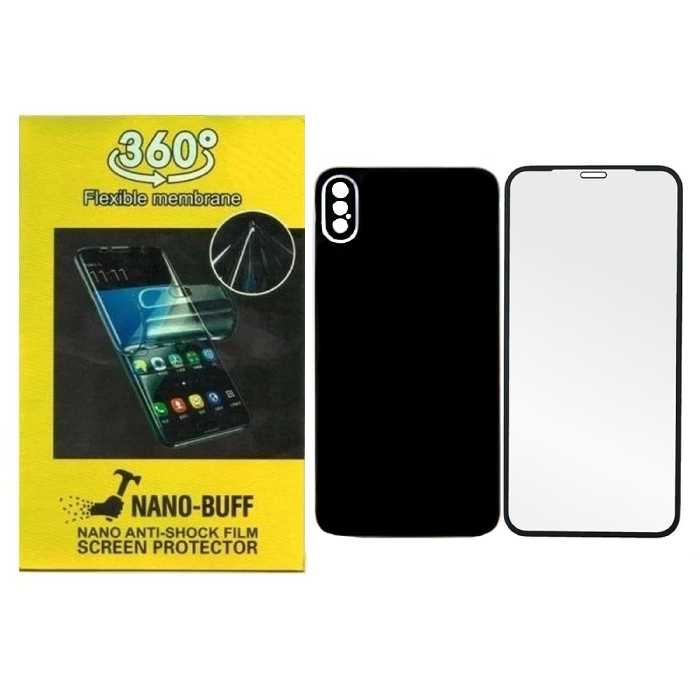 گلس صفحه نمایش و پشت گوشی 360 برای مدل اپل iPhone X
