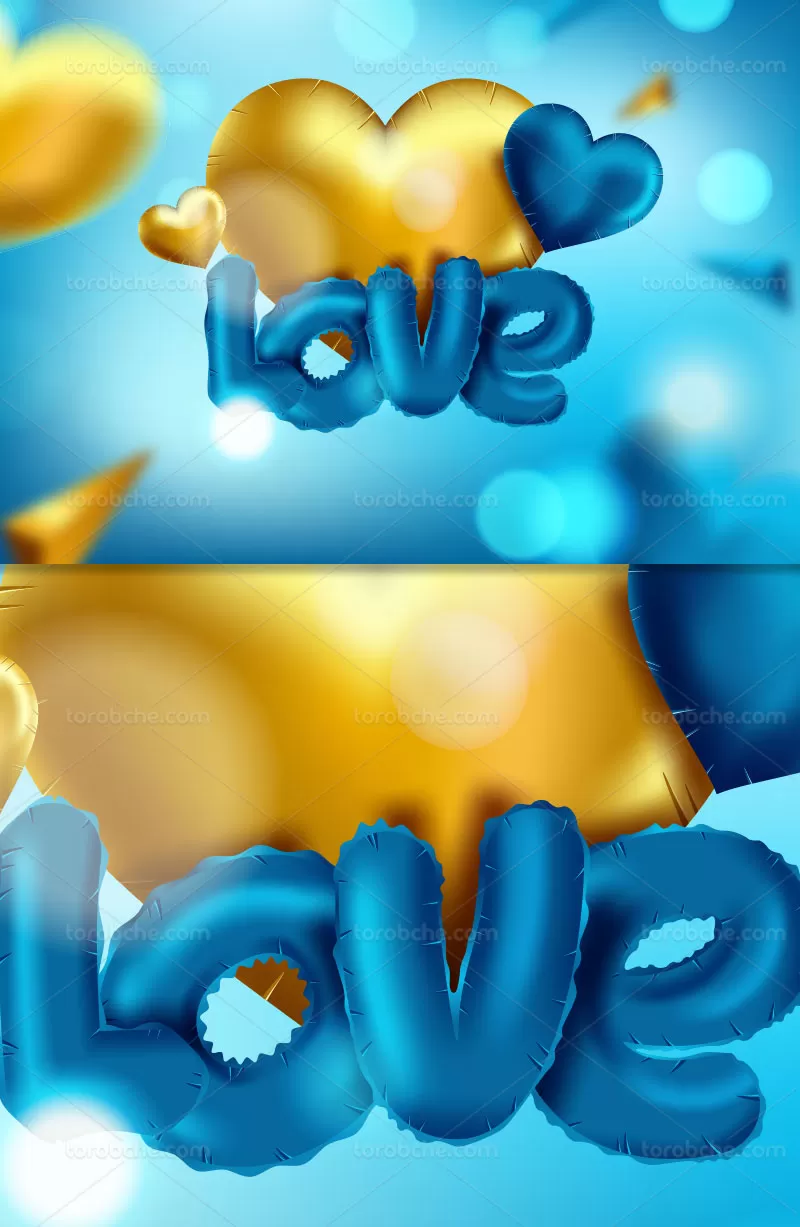 وکتور بکگراند LOVE | گرافیک با طعم تربچه