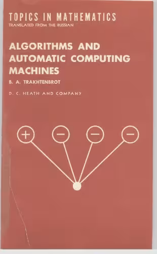 خرید و دانلود نسخه کامل کتاب Algorithms and Automatic Computing Machines