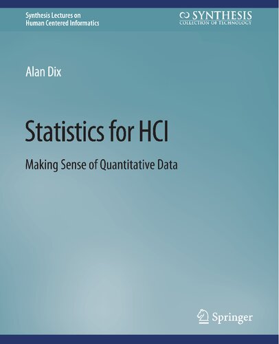خرید و دانلود نسخه کامل کتاب Statistics for HCI: Making Sense of Quantitative Data