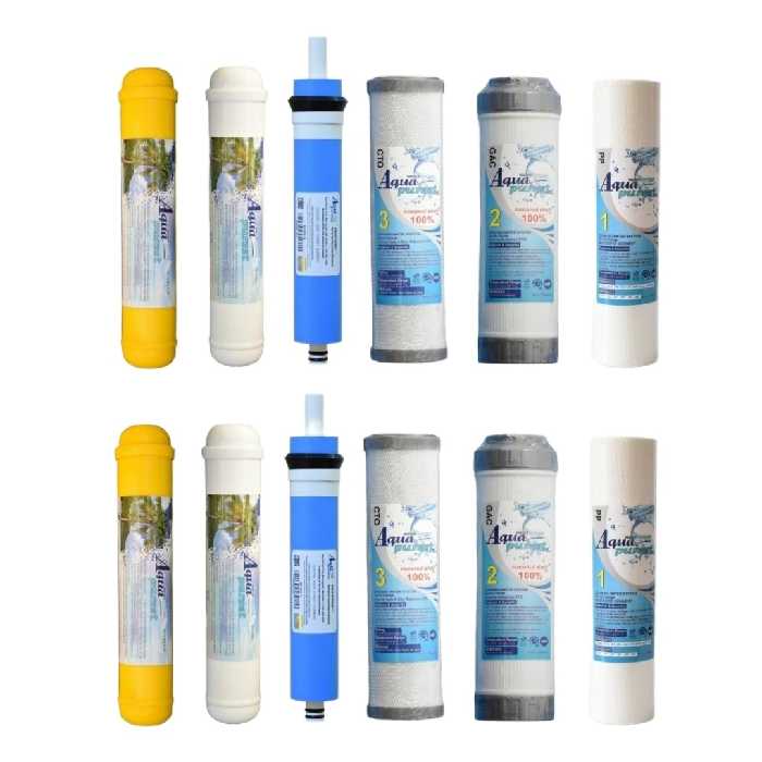 فیلتر دستگاه تصفیه آب آکوا پیورست مدل RO TS 1200 مجموعه 12 عددی