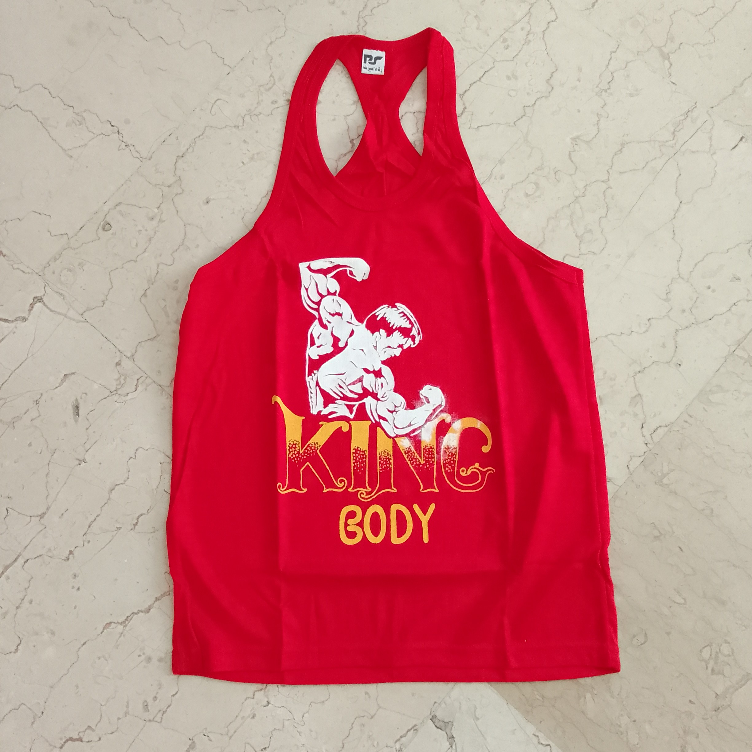 رکابی زیزپوش بدنسازی نخی مردانه کینگ بادی king body پسرانه