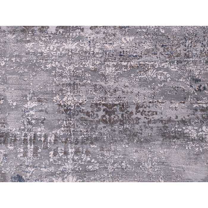 فرش ماشینی زمرد مشهد طرح پتینه مدل TA122 زمینه طوسی