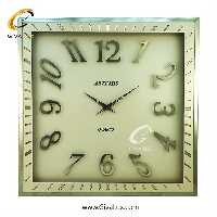 ساعت دیواری اورجینال آرتمیس آلیاژ فلزی نقره ای| کد رفرنس 90018، مدل: 2038SilverWhite