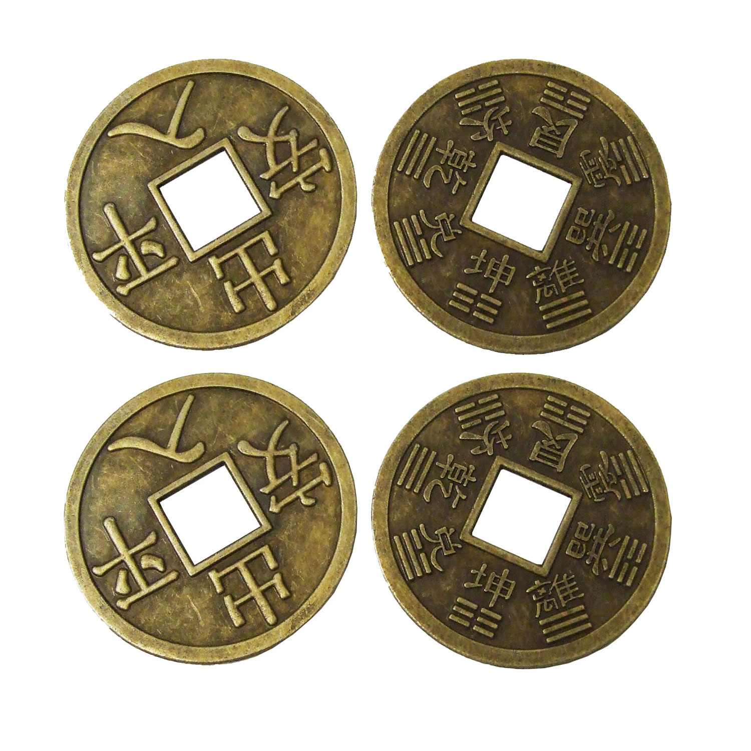 دکوری مدل سکه فنگشویی بسته 4 عددی