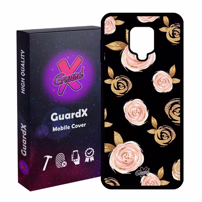 کاور گارد ایکس طرح Flower مدل Glass10105 مناسب برای گوشی موبایل شیائومی Redmi Note 9S / Note 9 Pro / Note 9 Pro Max