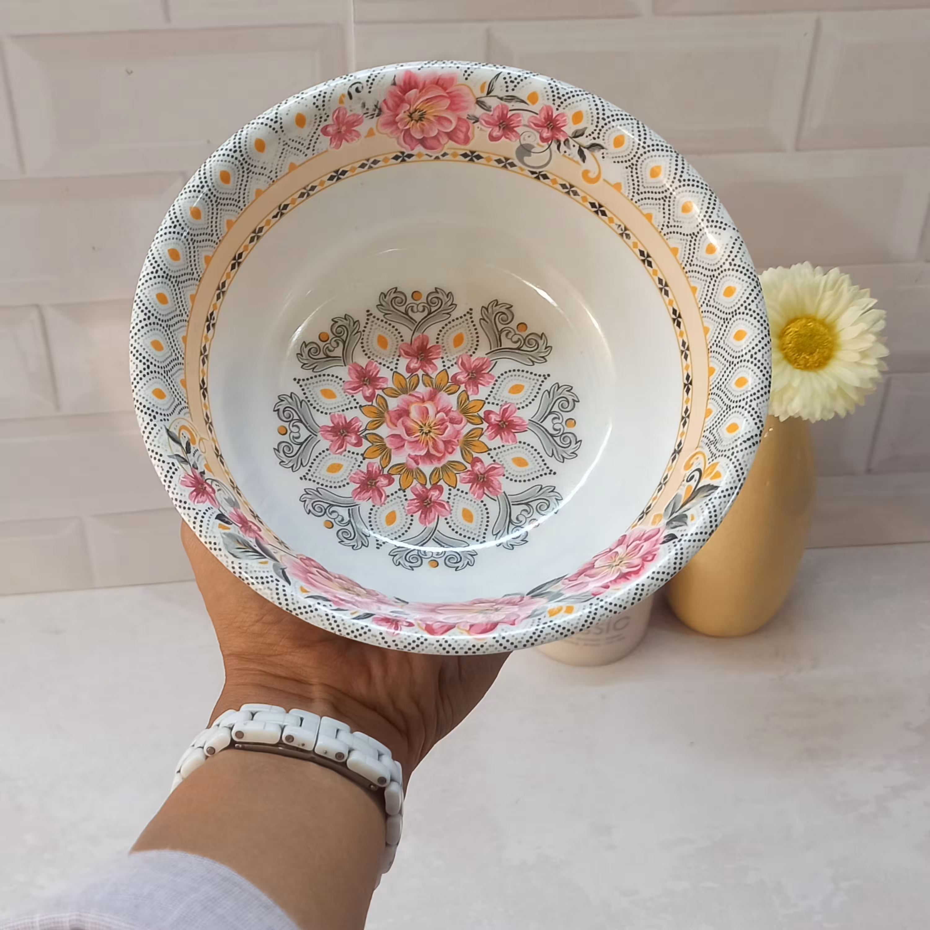 کاسه آبگوشت ملامین کد703  تهیه شده از بهترین مواداولیه قابل سفارش به تعداد دلخواه