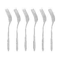 چنگال غذا خوری طرح لاله بسته 6 عددی