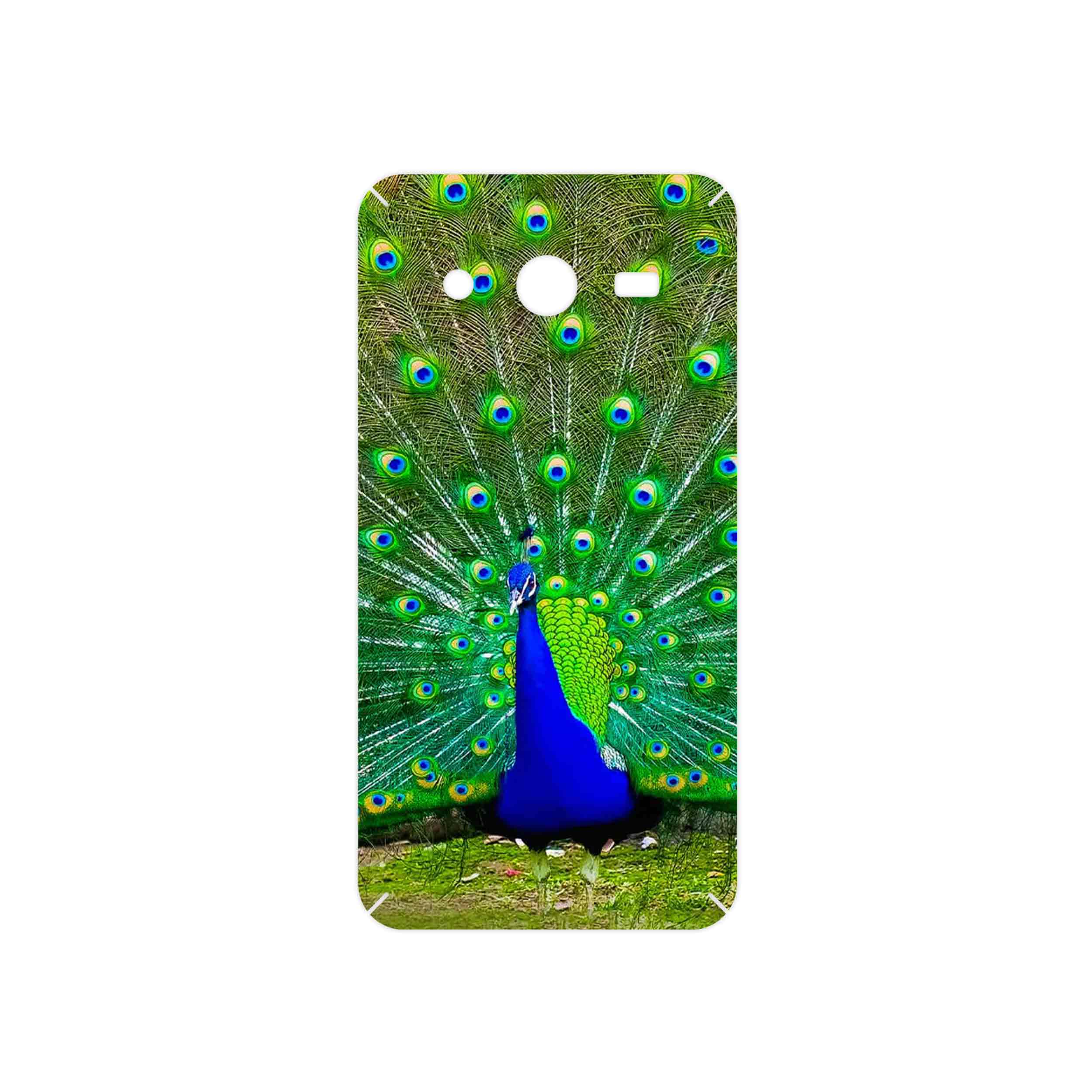 برچسب پوششی ماهوت مدل Peacock مناسب برای گوشی موبایل سامسونگ Galaxy Core 2