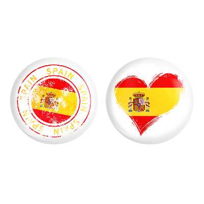 پیکسل خندالو مدل پرچم اسپانیا کد 2066920675 مجموعه 2 عددی