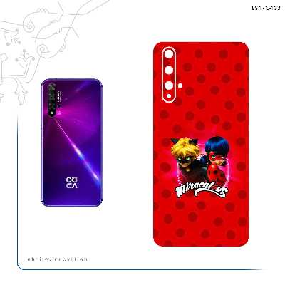 برچسب پوششی ماهوت مدل Ladybug and Cat Noir مناسب برای گوشی موبایل هوآوی Nova 5T