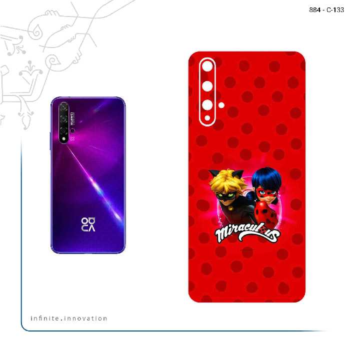 برچسب پوششی ماهوت مدل Ladybug and Cat Noir مناسب برای گوشی موبایل هوآوی Nova 5T