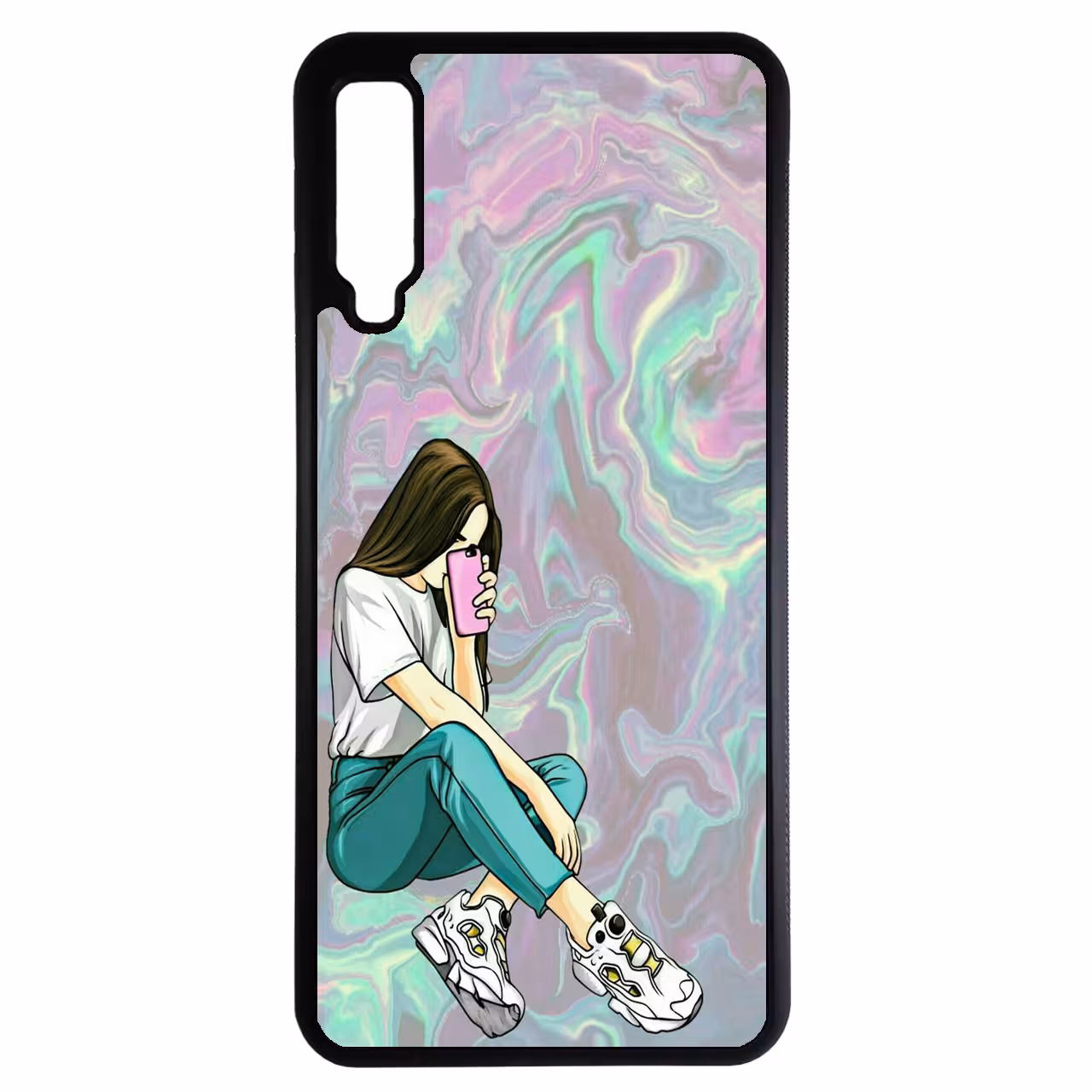 کاور طرح دخترانه کد 11053891 مناسب برای گوشی موبایل سامسونگ galaxy A750 / A7 2018