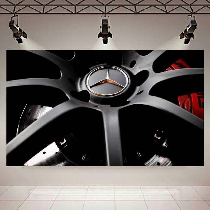تابلو بوم طرح ماشین مدل رینگ مرسدس بنز کد AR5080