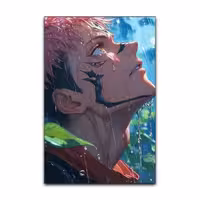 تابلو شاسی گوفی انیمه جوجوتسو کایزن مدل ایتادوری سوکونا Itadori Sukuna Jujutsu Kaisen Anime کد SIDE32 | دنیای قاب