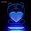چراغ خواب طرح خرس و قلب کد 1156