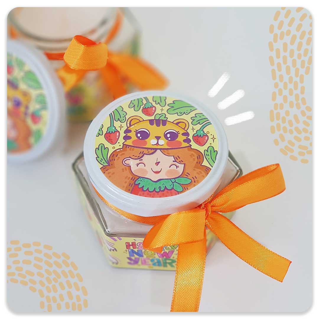 شمع فانتزی ببر نارنجی