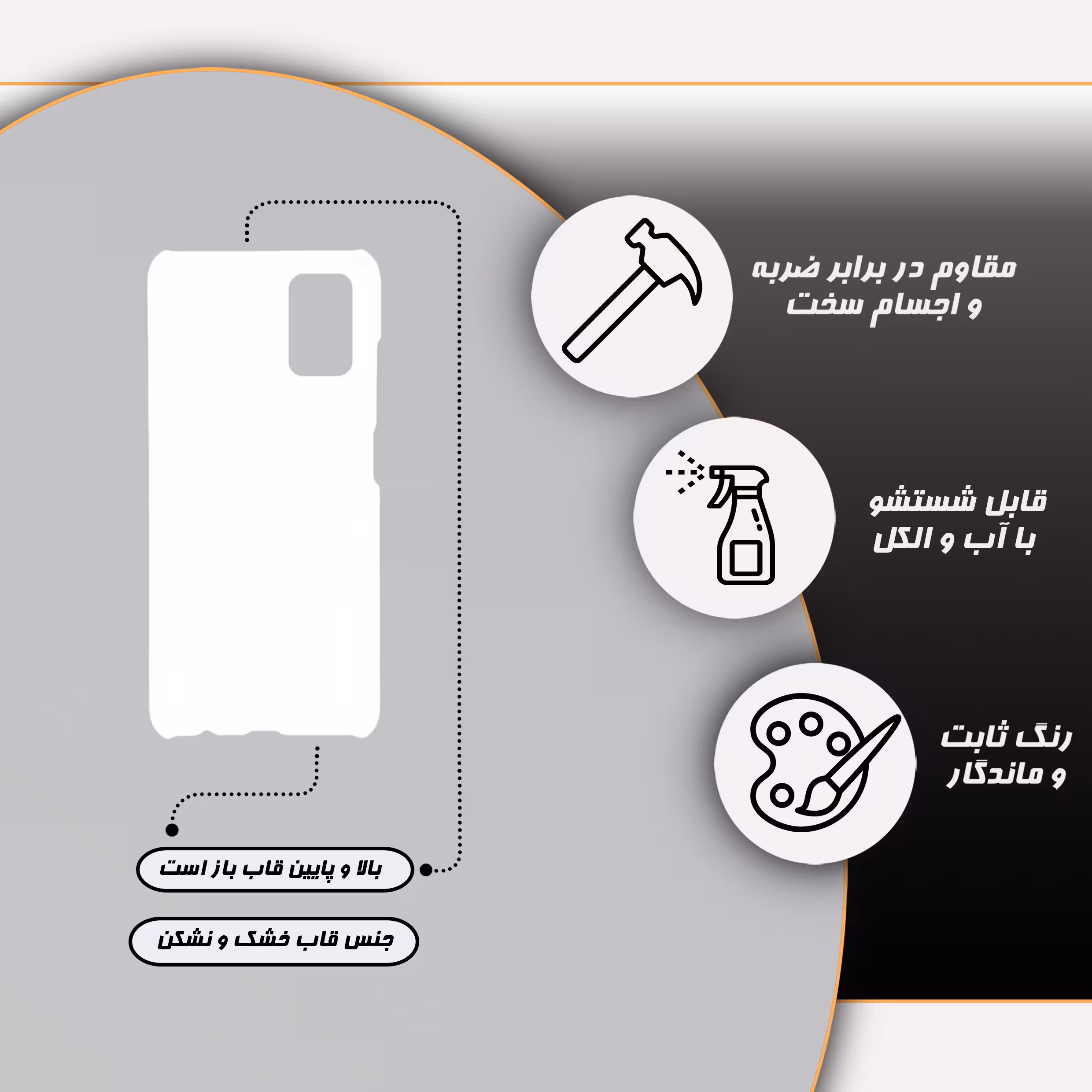 کاور قاب گارد مدل پسرانه مناسب برای گوشی موبایل سامسونگ Galaxy a03s