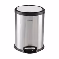 سطل زباله پدالی سام ست مدل V طرح استوانه ای کد 45136 ظرفیت 12 لیتری