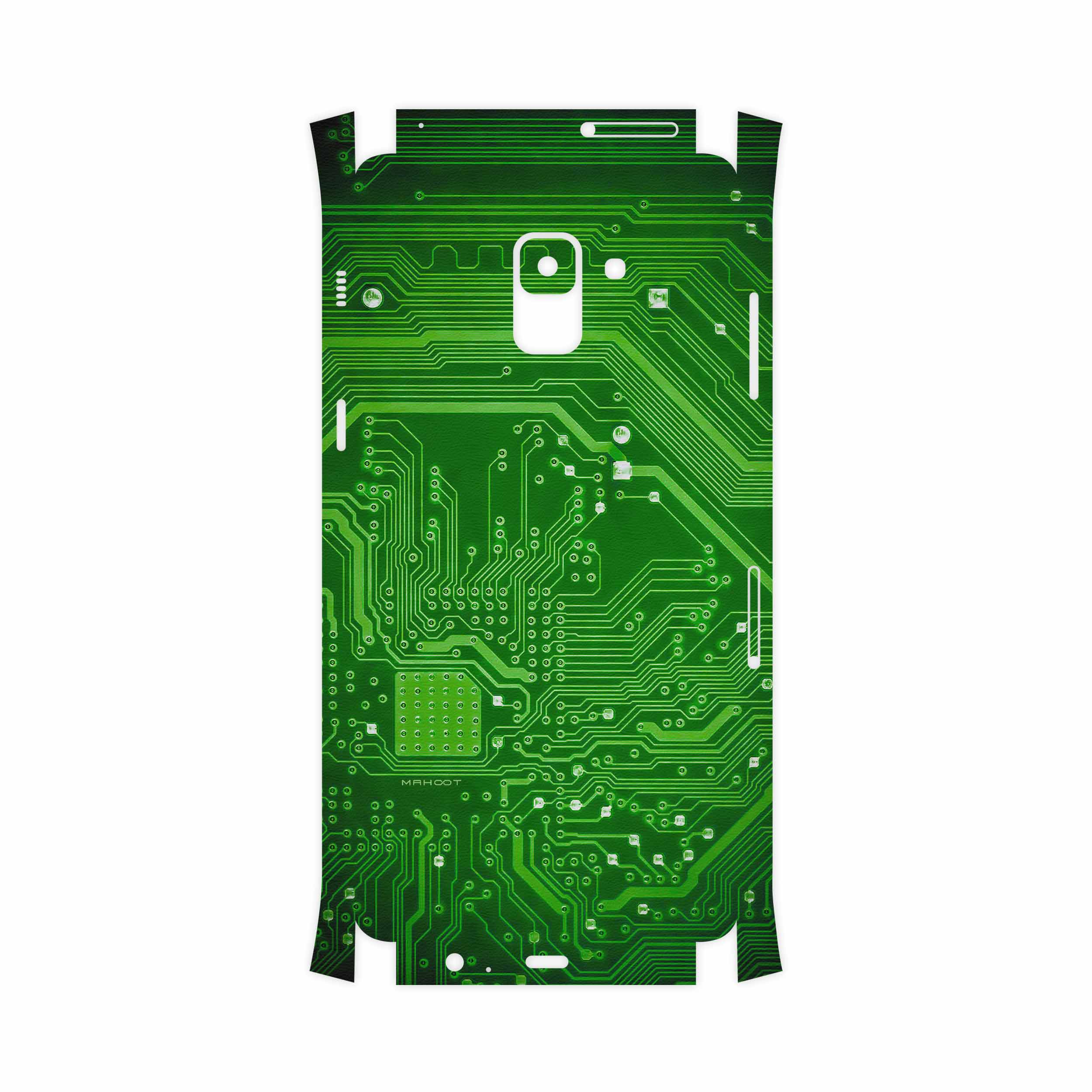 برچسب پوششی ماهوت مدل Green Printed Circuit Board-FullSkin مناسب برای گوشی موبایل سامسونگ Galaxy A8 Plus 2018