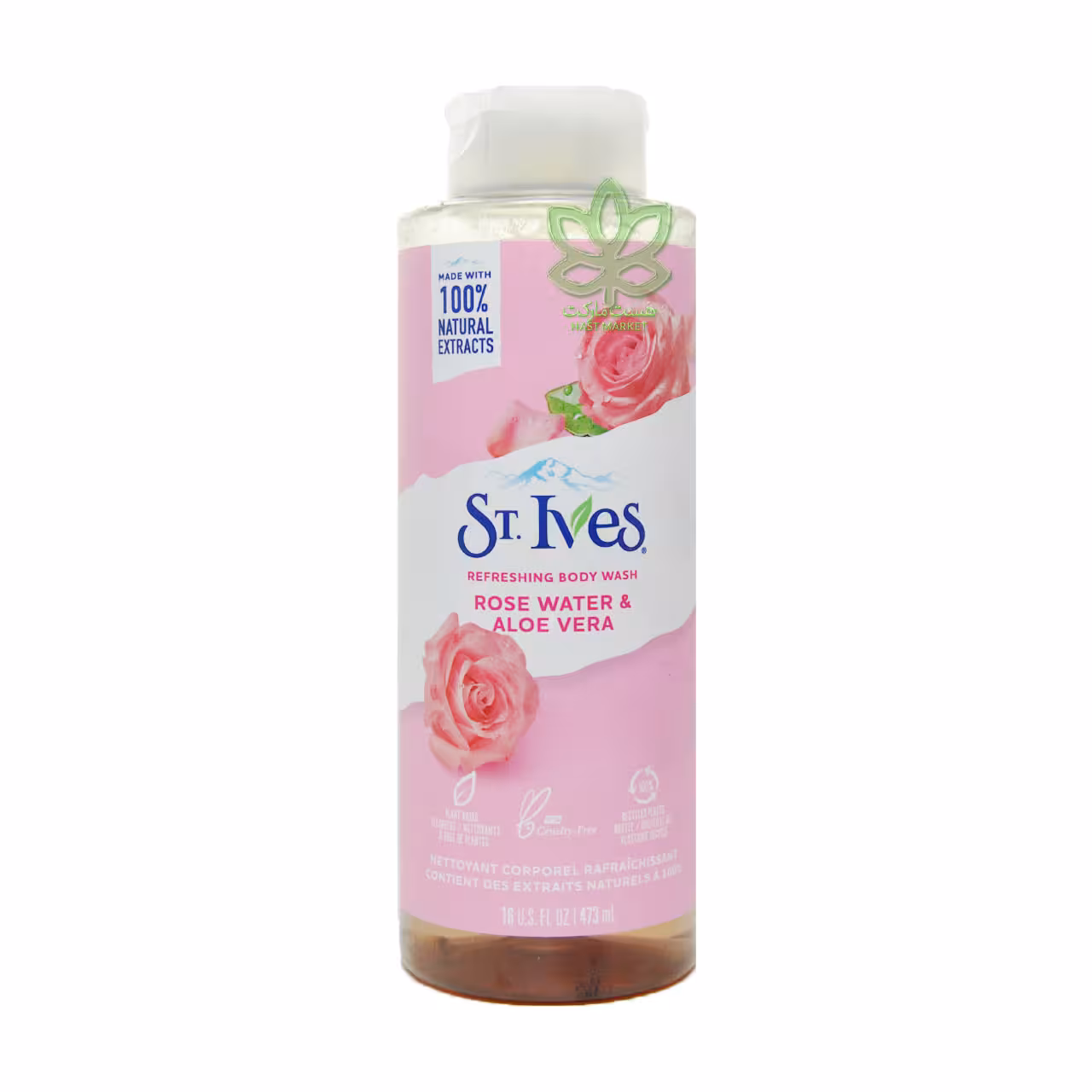 شامپو بدن حاوی آلوئه ورا و گل رز 650 میل سنت ایوز - St.Ives