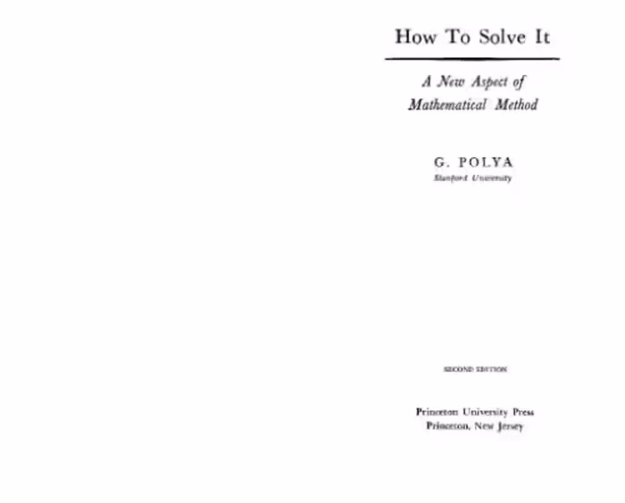 خرید و دانلود نسخه کامل کتاب How to Solve It: A New Aspect of Mathematical Method