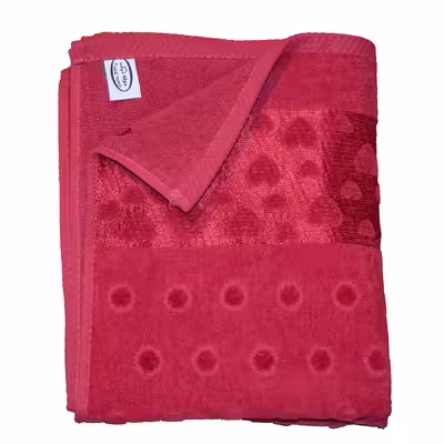 حوله استخری حوله ترک طرح قلبی سایز 125x65 سانتی متر