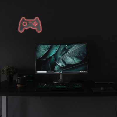 چراغ دیواری نئون دیزاین طرح Game-Controller