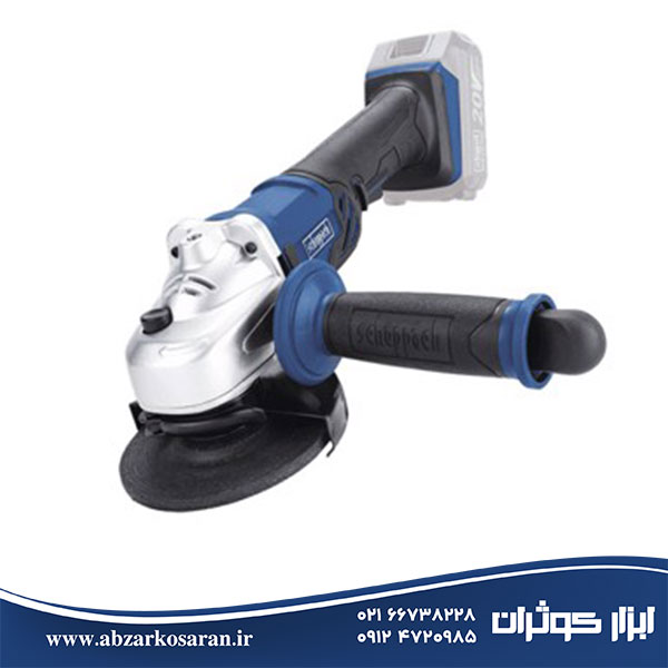 مینی فرز شارژی 20 ولت 115 میلی‌متر Scheppach مدل CAG115-20ProS