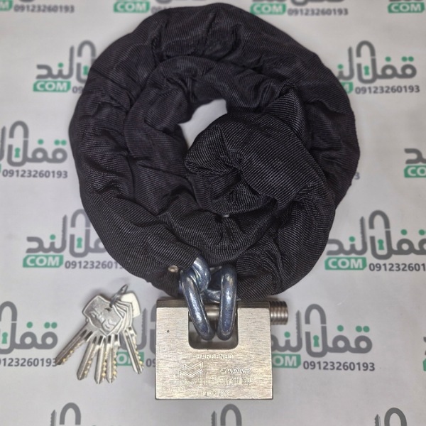 قفل زنجیر منیر صنعت 12 میل - فروشگاه اینترنتی قفل لند